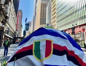 Sampdoria, le bandiere per i 30 anni dello Scudetto arrivano anche a New York