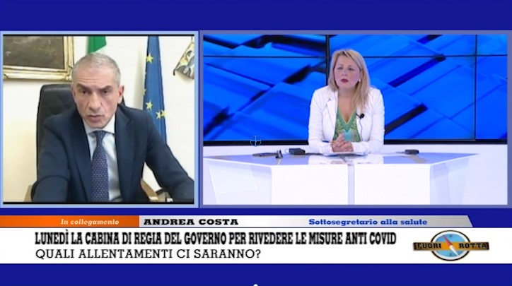 Coprifuoco, Costa a Fuori Rotta: "Sicuramente lunedì si deciderà di posticiparlo"