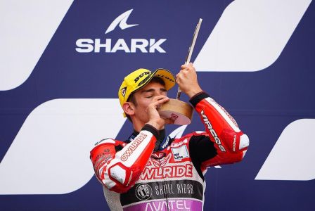 Moto 3, primo podio in carriera per il genovese Riccardo Rossi