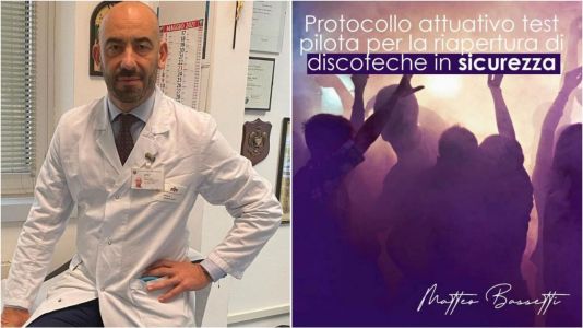 Covid, Bassetti: "In discoteca con mascherina e dopo vaccino o tampone"