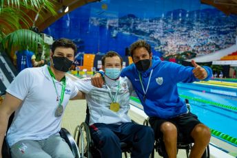Europei di nuoto paralimpico a Funchal, un oro e un argento per il genovese Bocciardo