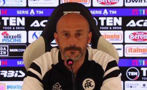 Spezia, Italiano: "Spazio a chi ha giocato meno. Alla ripresa ci siamo fatti un applauso"