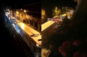 Notte in bianco per la Valle Stura, con la A26 chiusa i tir si riversano sul Turchino