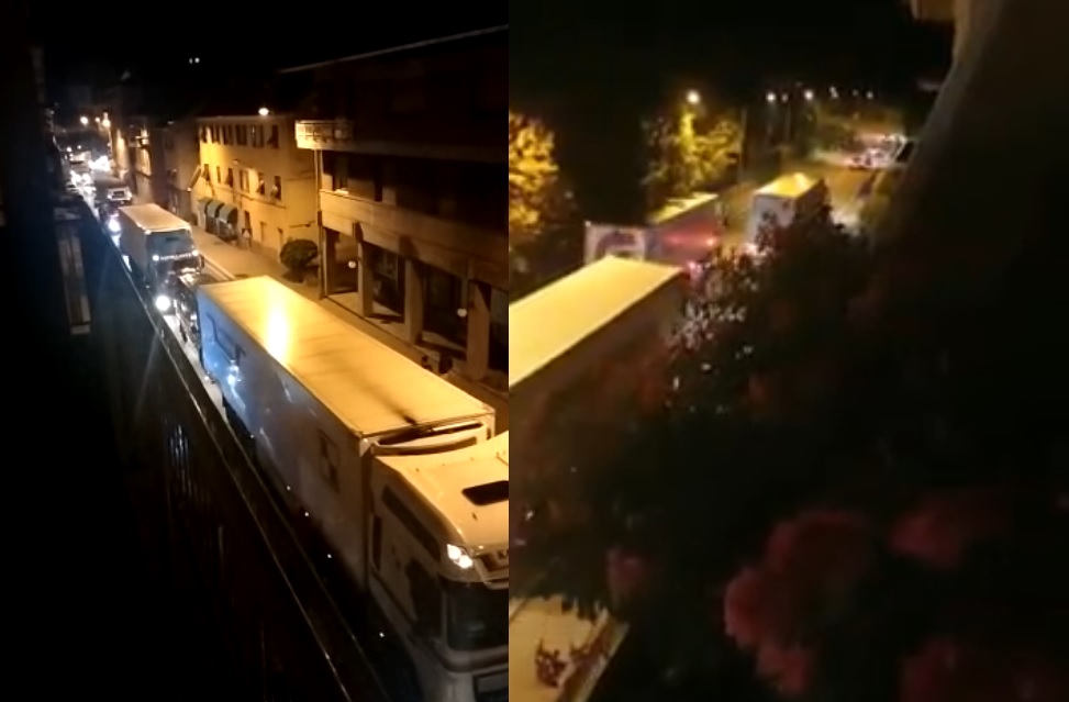 Notte in bianco per la Valle Stura, con la A26 chiusa i tir si riversano sul Turchino