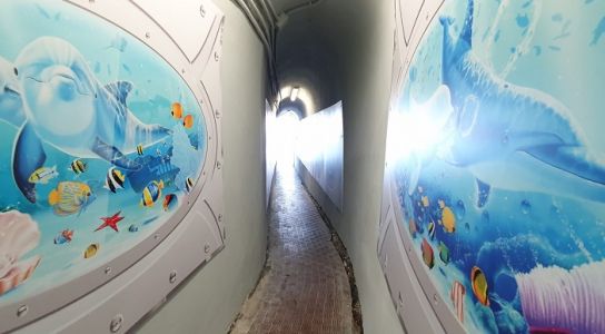 Genova, un tunnel "sottomarino" per portare i piccoli pazienti dal Gaslini al mare