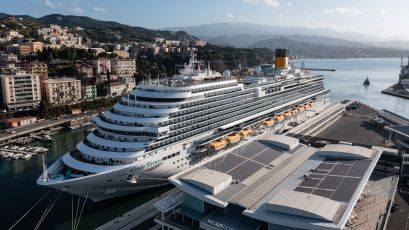 Inaugurata a Savona Costa Firenze, la nave ispirata al Rinascimento