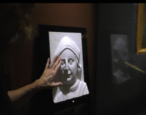 Genova, al Galata Museo del Mare la mappa tattile del ritratto di Colombo 