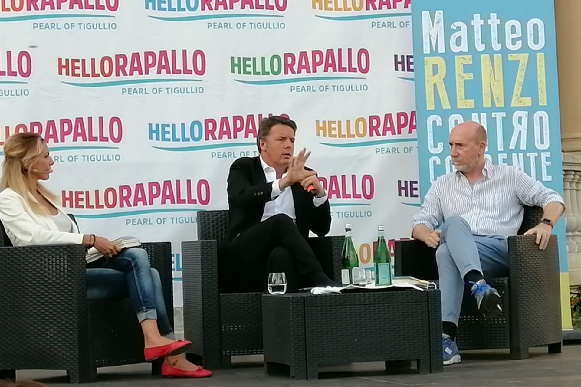 Matteo Renzi a Rapallo: "Giusto il Green Pass di Macron"