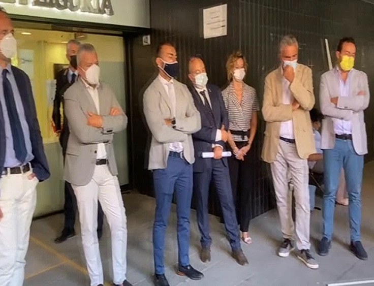 Comitato "Abitanti sotto il viadotto”, incontro con i capigruppo fuori dal Consiglio regionale della Liguria