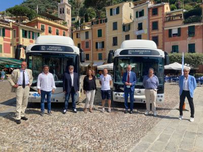 E-bus tra Santa Margherita e Portofino, oggi il tour inaugurale