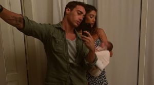 Prima foto in tre per Belen, Antonino e la piccola Luna Marì