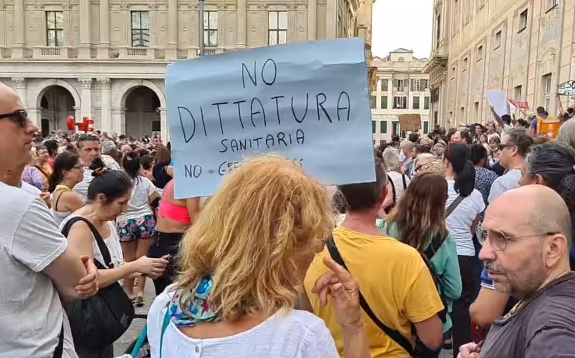 Sabato i "No Green Pass" tornano in piazza a Genova e in altre 19 città italiane
