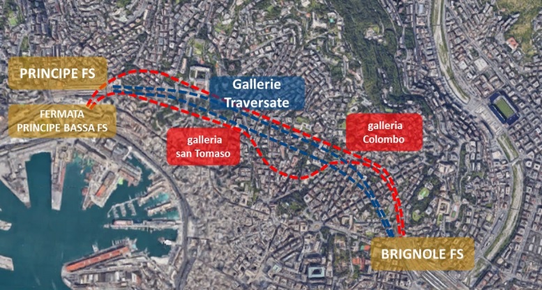 Nodo ferroviario di Genova, riaperta la galleria San Tomaso tra Principe e Brignole