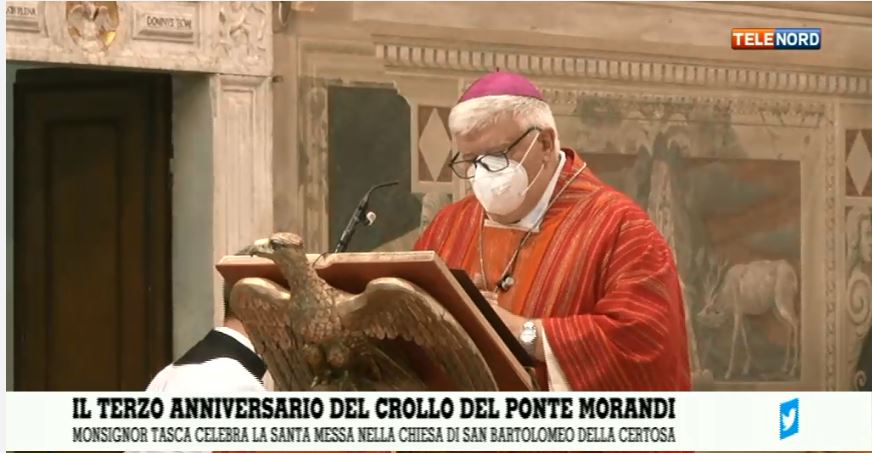 Ponte Morandi, monsignor Tasca: "Chi soffre, cerchi il dialogo per trovare risposte"
