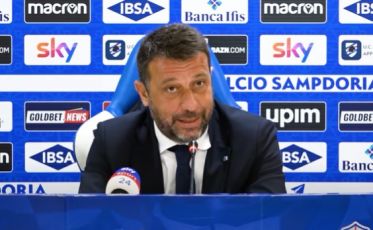 Sampdoria, D'Aversa: "Ottima gara ma condannati da un episodio"