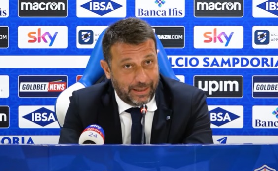 Sampdoria, D'Aversa: "Importante muovere la classifica prima della sosta"