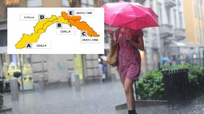 Allerta meteo Liguria: arancione nel Levante, gialla su Genova e Savona