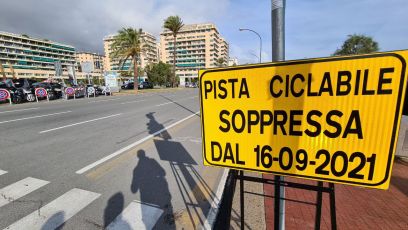 Genova, la FIAB: "La sospensione della ciclabile in corso Italia non è la soluzione per il traffico"