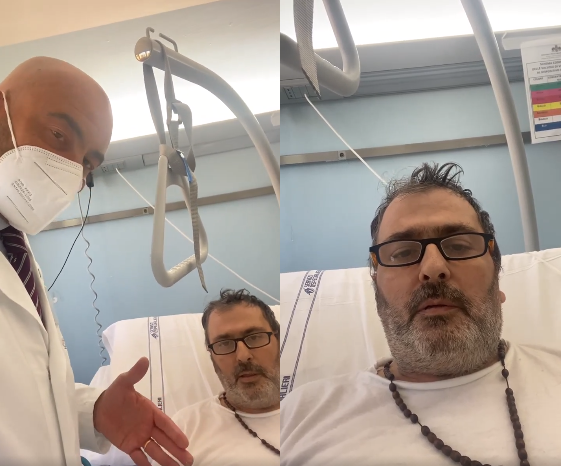 Bassetti e il no-vax ricoverato a San Martino: "Ho sbagliato tutto, vaccinatevi"