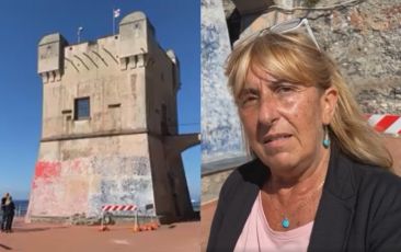 Nervi, dopo sei interventi la Torre Gropallo non è ancora pulita