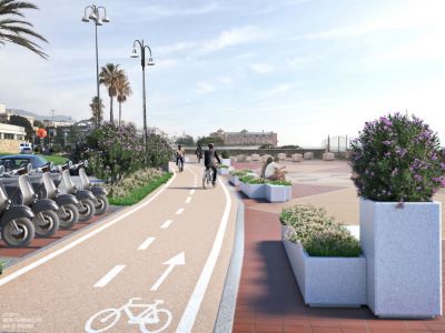 Genova, approvato il progetto definitivo della nuova pista ciclabile in corso Italia