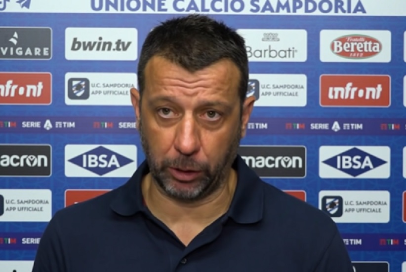 Sampdoria, D'Aversa: "Sconfitta esagerata, nel primo tempo meritavamo un risultato diverso"