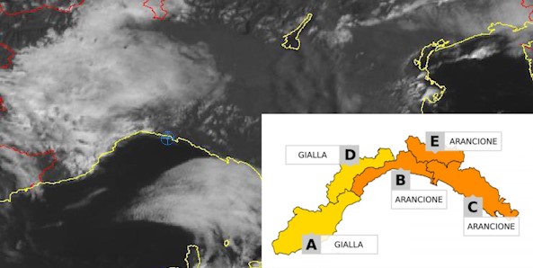 Torna il maltempo: allerta arancione per temporali su Genova, Spezia e l'entroterra di Levante
