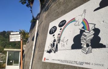 "La città comincia in periferia", al Cep il murales simbolo della ripartenza post covid