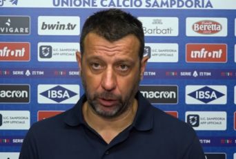 Sampdoria, D'Aversa: "Meritavamo il punteggio pieno, buttato via tutto per un calcio da fermo"