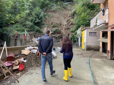 Giampedrone a Rossiglione: "10 milioni di danni, chiederemo lo stato di emergenza"