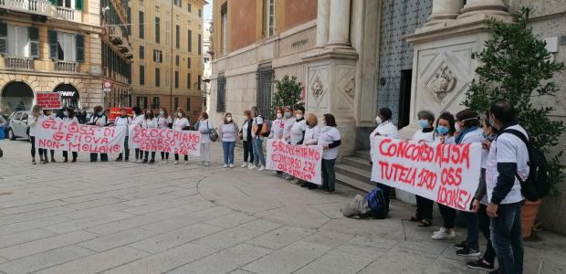 Operatori sociosanitari in piazza a Genova: "Concorso bloccato fino a gennaio 2022"