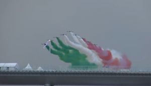 Le Frecce Tricolori a Misano per l'ultima gara in Romagna di Valentino Rossi