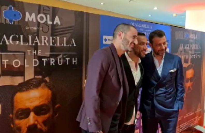 Sampdoria, squadra al completo alla prima del docu-film "Quagliarella-The Untold Truth"