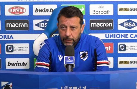 Sampdoria, D'Aversa: "Dobbiamo essere vogliosi. Gasperini? Dovremmo calmarci"