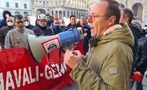 Riparazioni navali, secondo giorno di sciopero a Genova contro la riforma delle pensioni