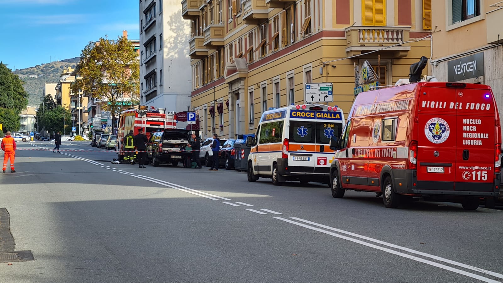 Genova, allarme bomba in via Cavallotti. Tutto risolto