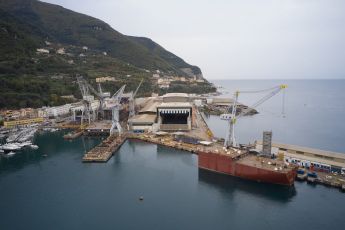 Fincantieri consegna la sezione di prua di 'Jacques Chevallier'