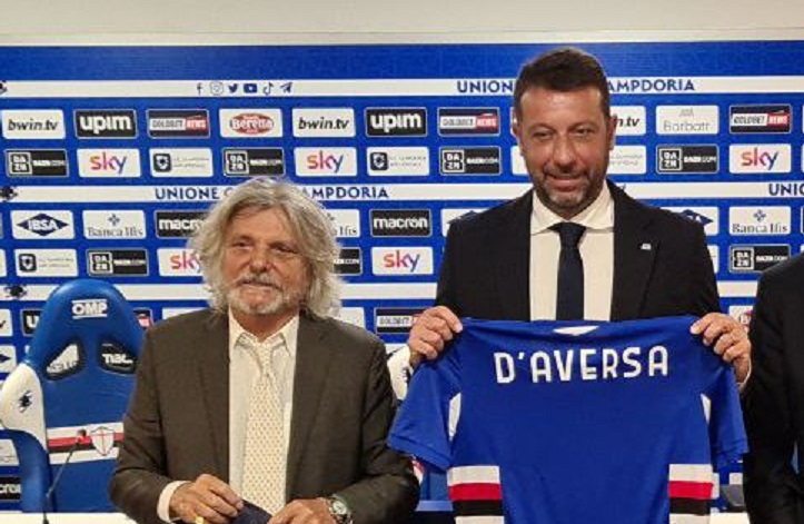Sampdoria, D'Aversa è confermato ma Ferrero riflette sul futuro