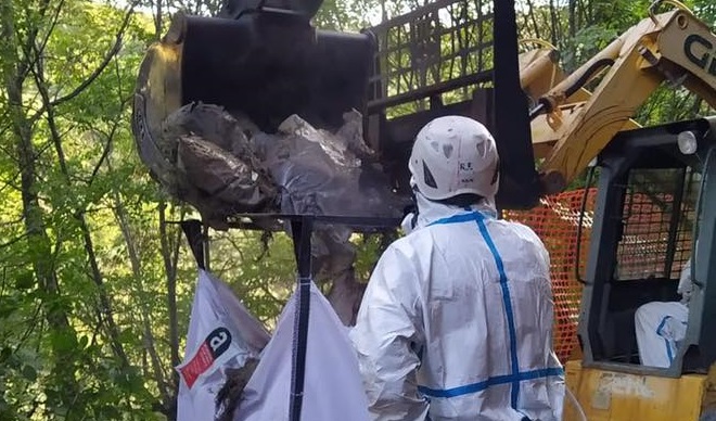 Quezzi, terminata la bonifica della discarica: rimosse 20 tonnellate di detriti