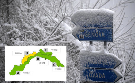 Savona, Valle Stura e Val Bormida, in arrivo la prima neve della stagione: scatta l'allerta gialla