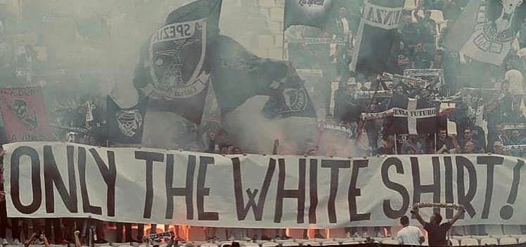 Spezia, i tifosi: "Coloriamo la Ferrovia, un muro bianco per la vittoria"
