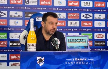 Sampdoria, D’Aversa: “Abbiamo vinto meritatamente anche contro la sfortuna”