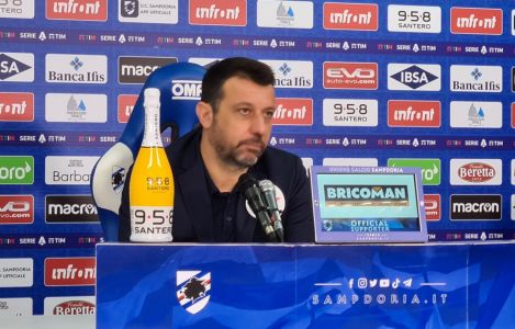 Sampdoria, D’Aversa: “Abbiamo vinto meritatamente anche contro la sfortuna”