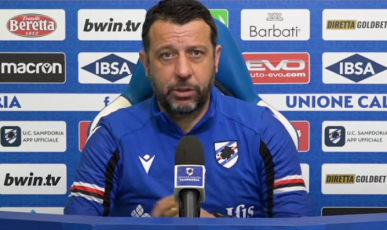 Sampdoria, D'Aversa: "Mi aspetto risposte dopo la sconfitta di Firenze, ci vuole massima determinazione"