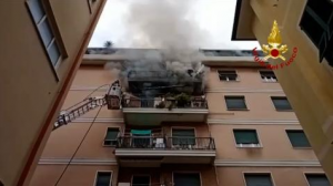 Chiavari, incendio in un appartamento: non ci sono feriti gravi