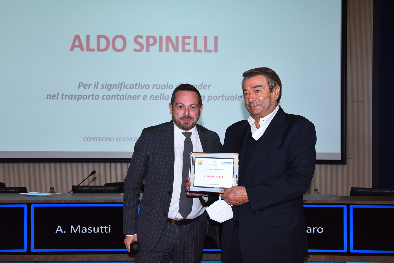 Aldo Spinelli premiato come 'Logistico dell'anno 2021'