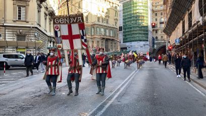 Genova, lo spettacolo dei cortei storici delle Quattro Repubbliche Marinare