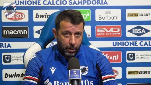 Sampdoria, D'Aversa: "Le difficoltà non devono essere un alibi: serve continuità"