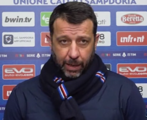 Sampdoria, D'Aversa: "Il calcio è tremendo, dovevamo chiudere la partita nel primo tempo"