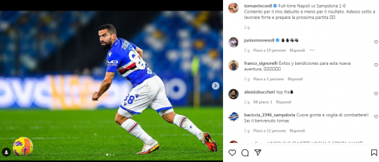 Sampdoria, Rincon scalda i motori: col Torino potrebbe partire titolare